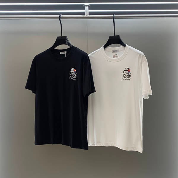 《大人気》ロエベ スナフジタ コラボ リラックスTシャツ 偽物 2色 loa00366